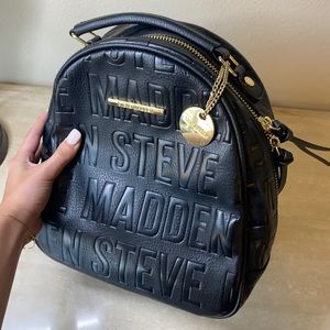 Steve Madden Mini Black Backpack